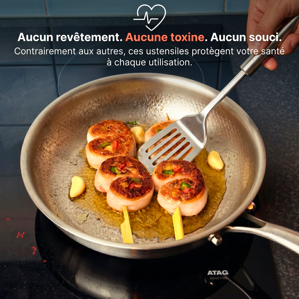 Coffret 5 Ustensiles en Acier Inoxydable — TITANOX®
