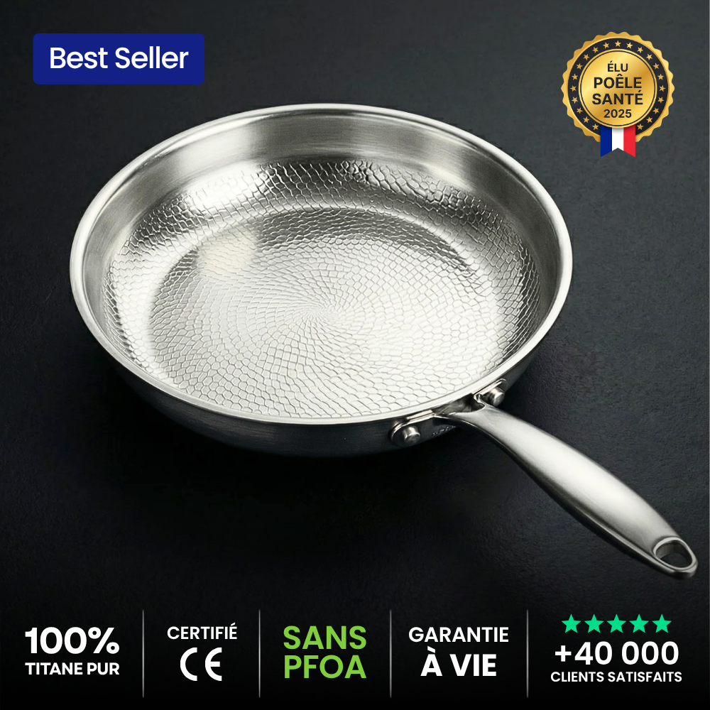 Poêle 100% Titane Pur — TITANOX®
